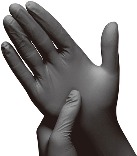 Handschoen Hynex L nitril zwart pak à 100 stuks-3