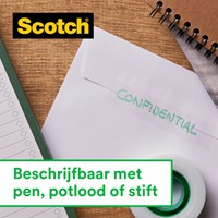 Plakband Scotch Magic 819 19mmx33m mat + plakbandhouder zilver 16 rollen-1