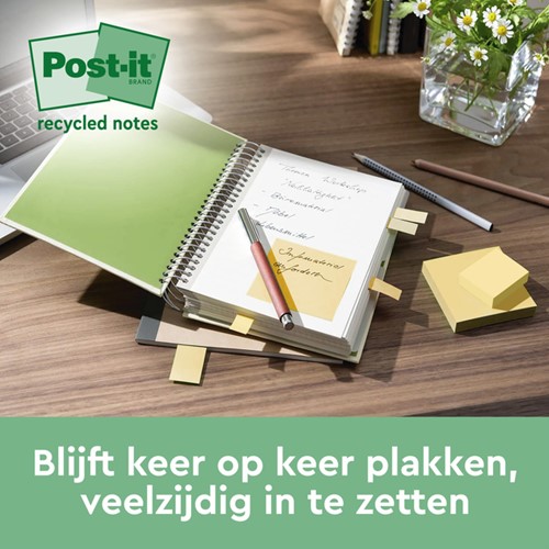 Memoblok 3M Post-it Z-Note R330 76x76mm recycle assorti kleur 16 stuks-2