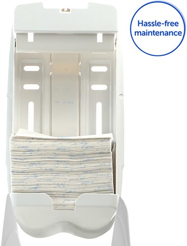 Toiletpapierdispenser Aquarius gevouwen tissue wit 6946-1