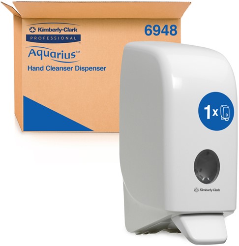 Handzeepdispenser Aquarius 1 liter wit 6948