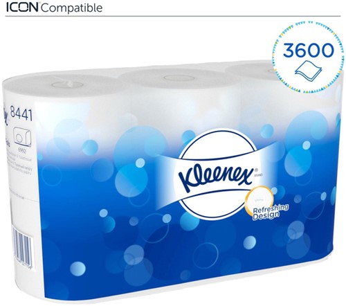 Toiletpapier Kleenex 2-laags 600 vel wit 8441-3