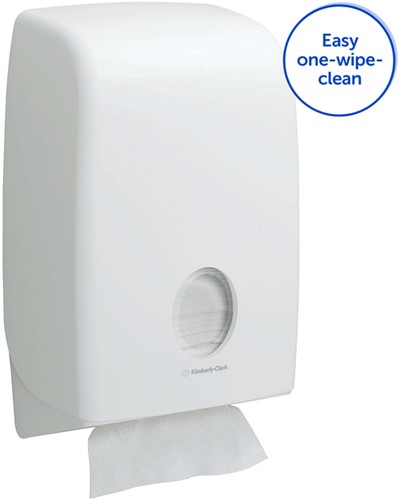 Handdoekdispenser Aquarius voor i-vouw wit 6945-3