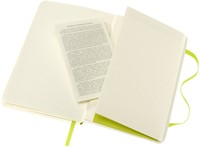 Notitieboek Moleskine pocket 90x140mm blanco soft cover lemon green-2