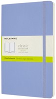 Notitieboek Moleskine large 130x210mm blanco soft cover hydrangea blue