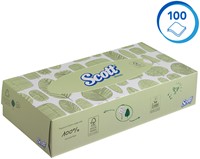 Facial tissues Scott 2-laags 100 vel wit 8837-3