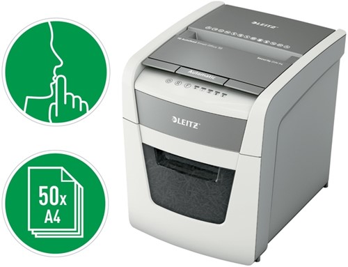 Papiervernietiger Leitz IQ Auto+ Small Office 50X P4 snippers 4x28mm-6