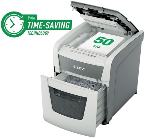 Papiervernietiger Leitz IQ Auto+ Small Office 50X P4 snippers 4x28mm-14