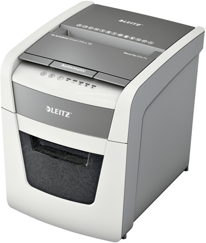 Papiervernietiger Leitz IQ Auto+ Small Office 50X P4 snippers 4x28mm-1