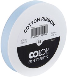 Lint Colop E-Mark 15mmx25m blauw