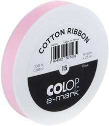 Lint Colop E-Mark 15mmx25m roze