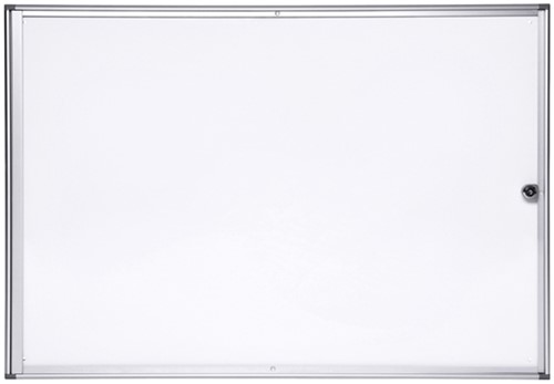 Binnenvitrine wand MAULextraslim whiteboard 8xA4 met slot-2