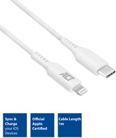 Kabel ACT USB-C naar Lightning laad -en data 1 meter-1