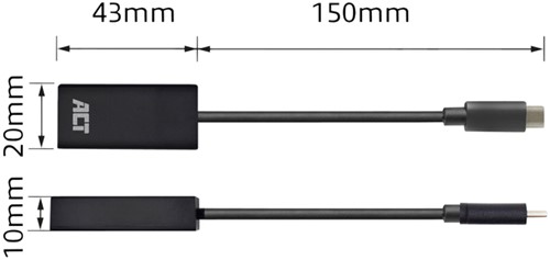 Adapter ACT USB-C naar HDMI 30Hz-4