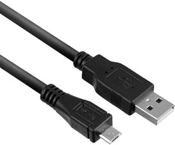 Kabel ACT USB 2.0 naar MicroB laad -en data 1 meter