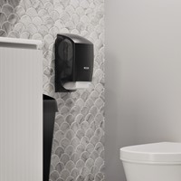 Toiletpapierdispenser Katrin systeemrol zwart 77519-2