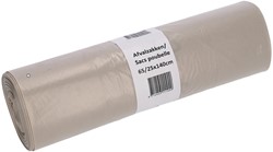 Afvalzak Cleaninq 65/25x140cm LDPE recycled T70 240L transparant