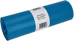 Afvalzak Cleaninq 80x110cm LDPE recycled T60 140L blauw