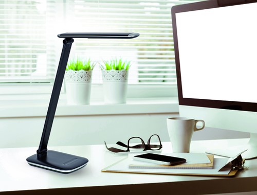 Bureaulamp MAUL Jazzy dimbaar USB-poort zwart-1