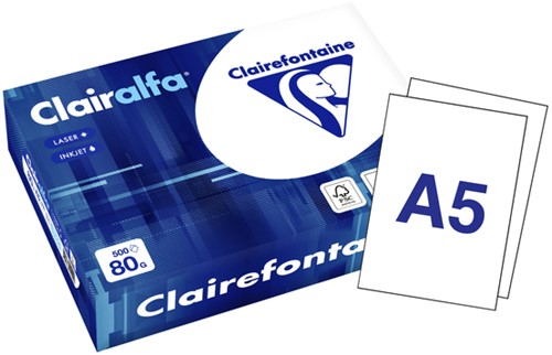 Kopieerpapier Clairefontaine Clairalfa A5 80gr wit 500vel-2