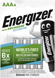 Batterij oplaadbaar Energizer 4xAAA 800mAh