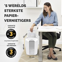 Papiervernietiger Fellowes Powershred LX70 snippers 4x40mm wit-4