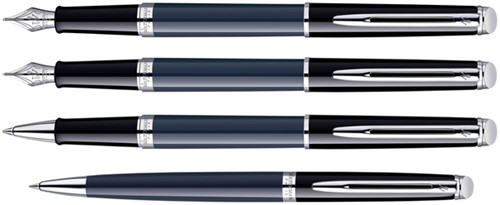 Vulpen Waterman Hémisphère Colour Blocking black en blue CT medium-4