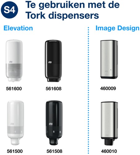 Handzeep Tork S4 Premium schuim 1000ml luxe 524901-3