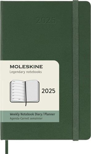 Agenda 2025 Moleskine 12M Planner Weekly 7dagen/1pagina pocket hc myrtle green-4