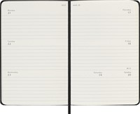 Agenda 2025 Moleskine 12M Planner Weekly 7dagen/2pagina's pocket hc black-3