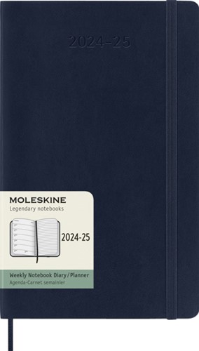 Agenda 2024/2025 Moleskine 18M Planner Weekly 7dagen/1pagina large sc sapphire blue-4