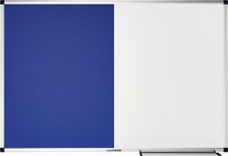 Combibord Legamaster UNITE blauw vilt-whiteboard 60x90cm