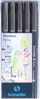 Fineliner Schneider Pictus assorti etui à 5 stuks