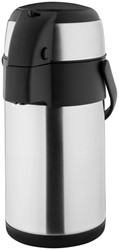 Thermoskan Olympia met pomp  2.5 liter rvs