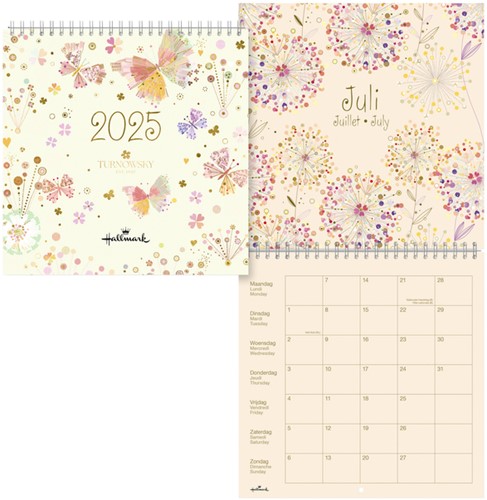 Maandkalender 2025 Hallmark Turnowsky 210x210mm