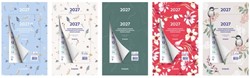 Weekkalender 2027 Brepols 190x130 7dagen/1pagina Fantasie assorti