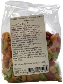 Rijstcrackers Delinuts rigato mix zak 175 gram-2