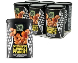 Pinda's NoyNuts gesuikerd en gebrand met amandelen blik 135 gram