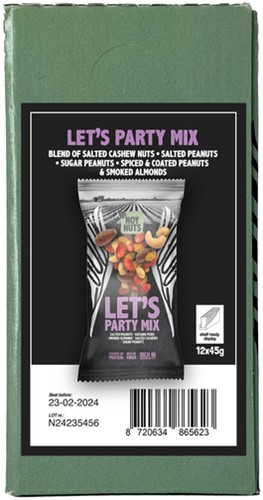 Noten NoyNuts let's party mix zak 45 gram-3