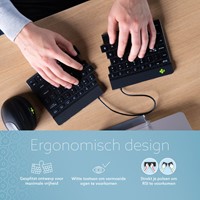 Toetsenbord R-Go Split Break QWERTY WL zwart-3