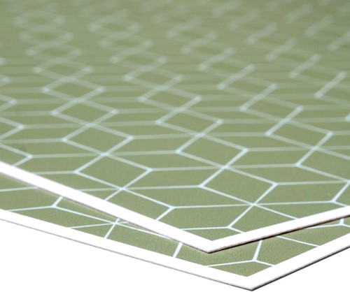 Placemat IEZZY hexagon groen 6 stuks-2