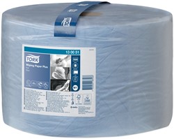 Poetspapier Tork W1 Plus Premium 2-laags 1500vel blauw 130051