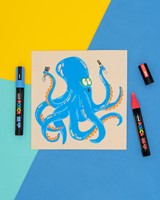 Verfstift Posca PC17K extra breed rechthoek zwart-3