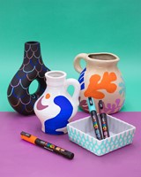 Verfstift Posca PC3M fijn assorti set à 4 stuks-8