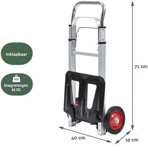 Steekwagen BRASQ stalen plateau 90 kg-4