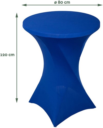 Tafelrok BRASQ voor statafel 80cm blauw-2