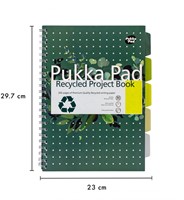 Projectboek Pukka Pad Recycled A4 lijn 5-tabs 4-gaats 200 pagina's 80gr groen-3