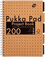 Projectboek Pukka Pad Kraft A4 lijn 5-tabs 200 pagina's 80gr