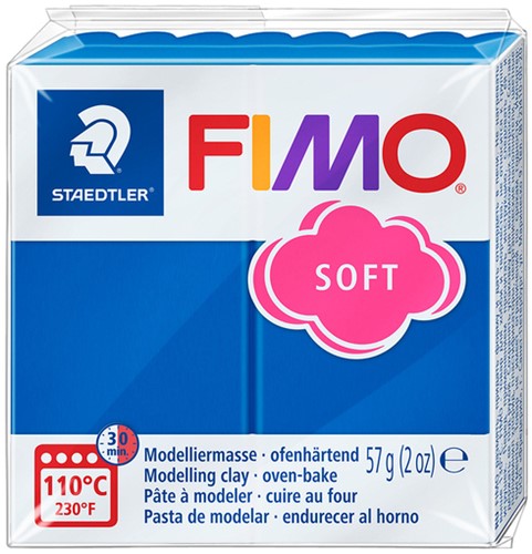 Boetseerklei Fimo soft 57 gram pacificblauw