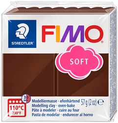 Boetseerklei Fimo soft 57 gram choco